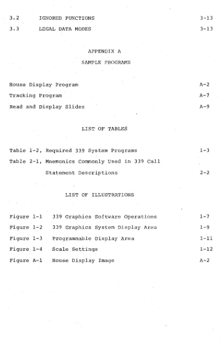 Table 1-2, Required 339 System Programs 