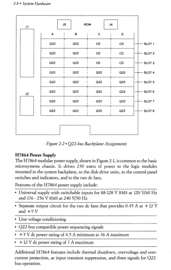 Figure 2-2 • Q22-bus Backplane Assignments 