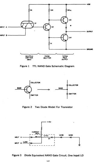 Figure 1 TTL NAND Gate Schematic Diagram 