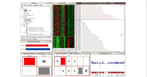 Figure 3 AML subgroup analysiserations (inv(16) and t(8,21)) and the FAB (French American British) classification is displayed by confusion matrices