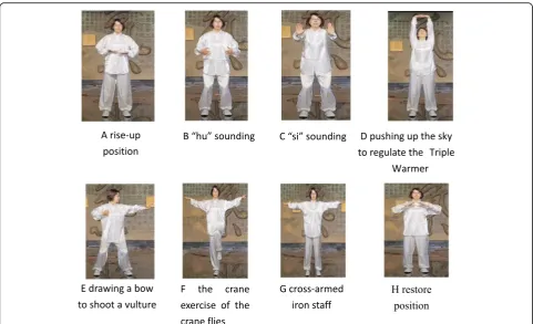 Fig. 1 Main characteristics of pulmonary exercise. The picture is from the “Teaching video of COPD patient pulmonary exercise” self-recorded bythe research group