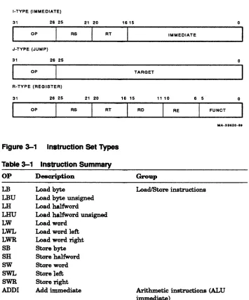 Figure 3-1 Instruction Set Types 