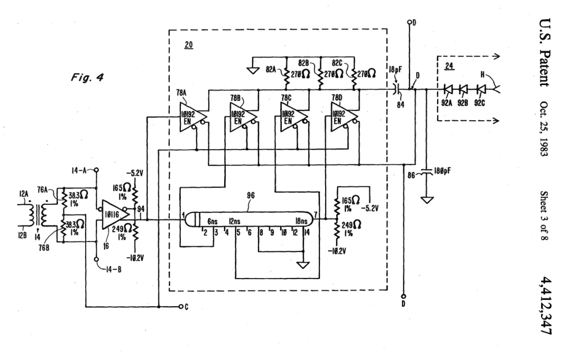 Fig.  4  j116~  128  14  r            -: ~  - - - - - - - ,  J J I 1 J I 96 1650 1% -5.2V 2490 J%  -18.2V  ~--------------------~  ,