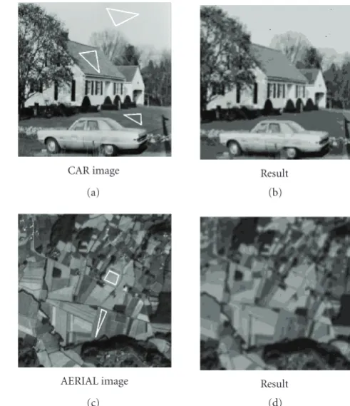 Figure 9: Supervised segmentation results of two gray-levelsimages.