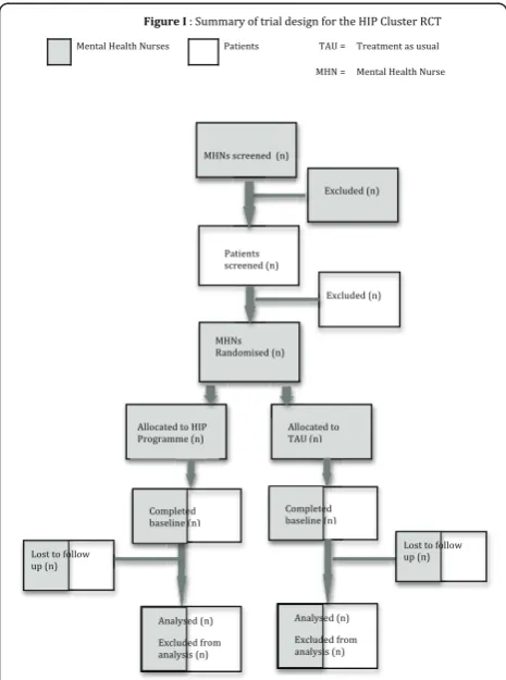 Figure 1 Summary of trial design for the HIP Cluster RCT.
