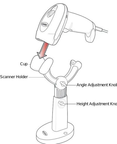 Figure 2-13     Inserting the Scanner in the Intellistand