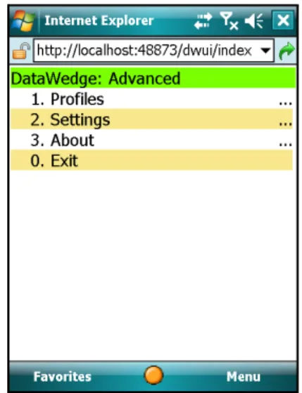 Figure 3-6     Advanced Configuration Main Menu Page