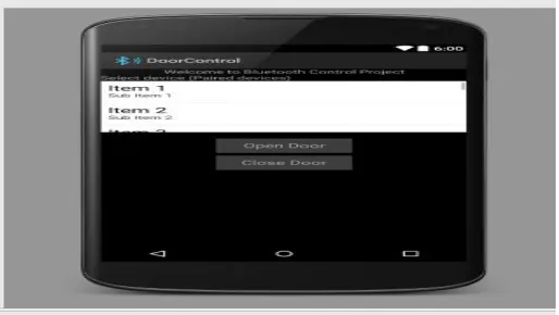 Figure 2:  Two Buttons Display on the app  