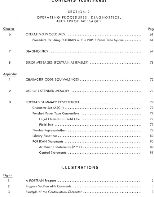 Figure 1 A FORTRAN Program .••..•.................•......•..•................ 