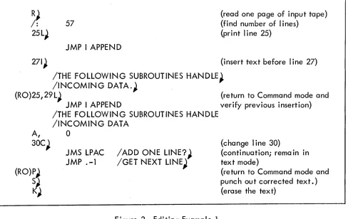 Figure 2 Editing Example Example 2 