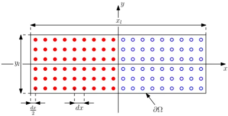Fig. 6. Initial distribution of particles