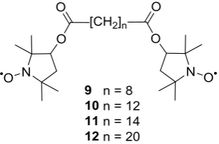 Figure 1.9: Esterification of anthraflavic acid to spin label 3. 