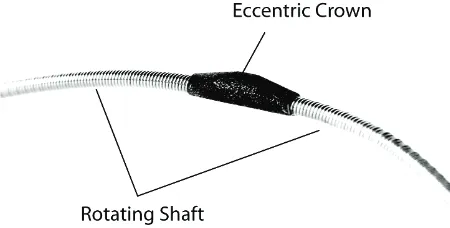 Figure 1. Photograph of the rotating atherectomy device that motivated the present investigation (Diamondback 360, Car-diovascular Systems, Inc., St