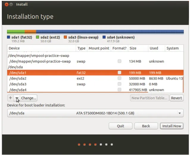 Figure 3.4 Sample existing Hard disk partitioning. 