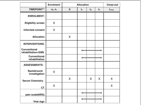 Fig. 2 Treatment schedule and outcome measures