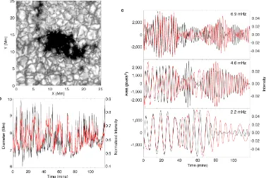 Figure 8. The images presented here help to verify the decision that the G-band continuum ﬁlter is an acceptable continuumthose previously observed with the G-band ﬁlter were observed in the 4170 in intensity signals between the G-band and 4170 (shows the 