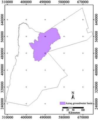 Figure 1. Azraq basin location map. 