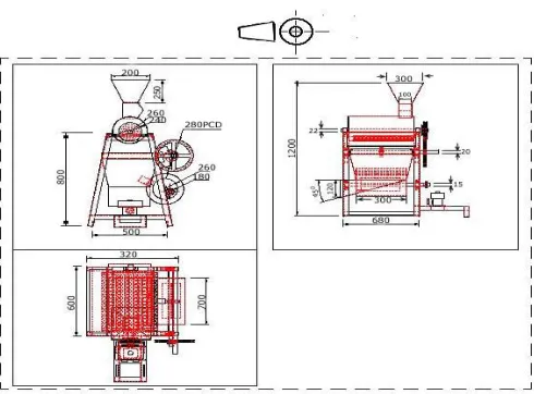 Fig. 1: Exploded view of the machine  