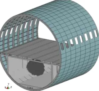 Fig.  17.  Blast  wave  propagation  inside  the  empty  cargo area with the SPH approach 