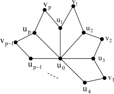 Figure 2. A cog-star graph S +cp1 . 