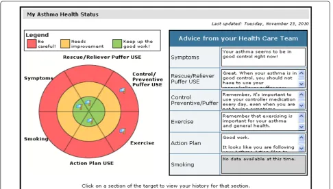 Figure 4 My Asthma Health Profile.