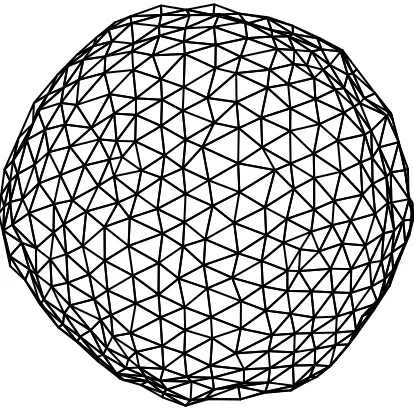 Figure 7: A 3D surface model. This surface can either be described using a ﬁnite element