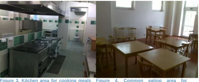 Figure  3.  Kitchen  area  for  cooking  meals  with clients 