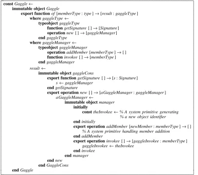 Figure 1: Emerald implementation of Gaggles