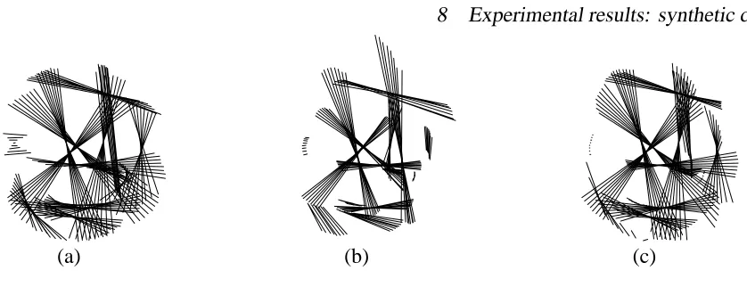 Figure 12: Synthetic line tracks