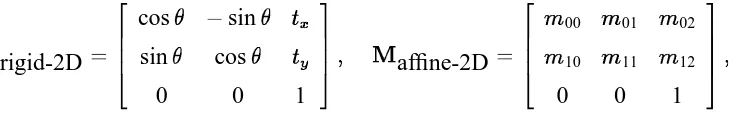 Figure 1: Rigid, afﬁne, and projective transformations