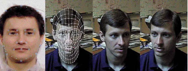 Figure 4: Initial state. The generic face whose DECface topology is known is shown at the leftmost