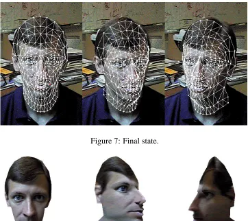 Figure 6: Intermediate predicted facial appearance for the two non-reference images.
