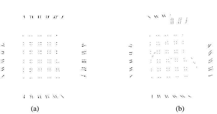 Figure 8: Rotating synthetic cube: (a) Reconstruction from complete rotation, (b) Reconstructionfrom incomplete rotation.