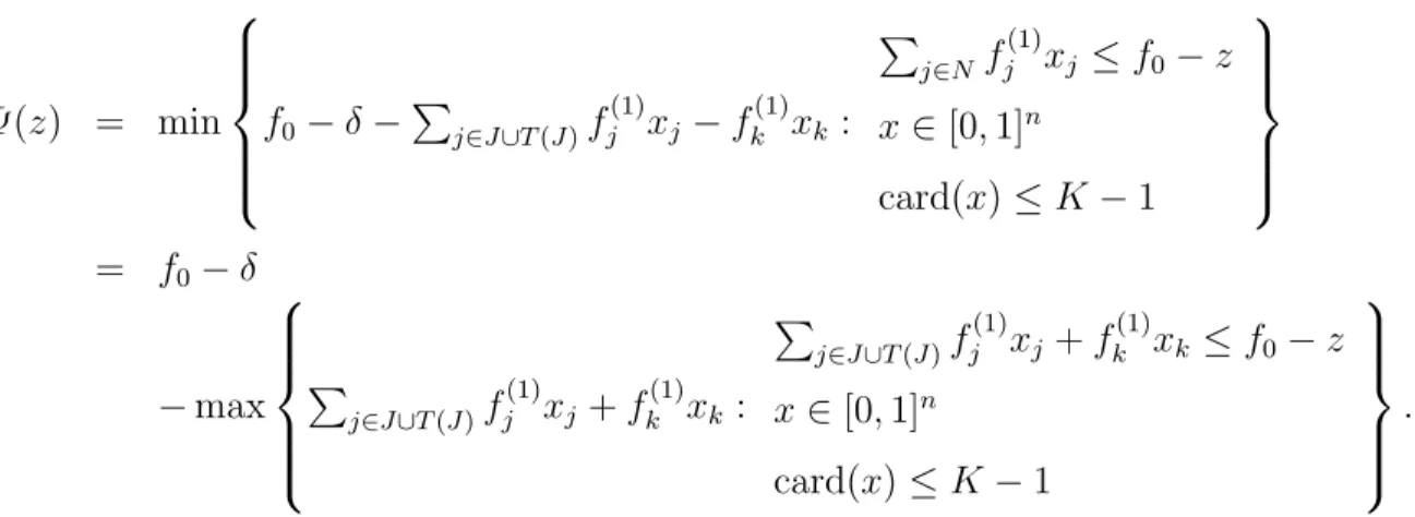 Figure 4.2 shows the graph of the lifting function and a linear under-estimator.