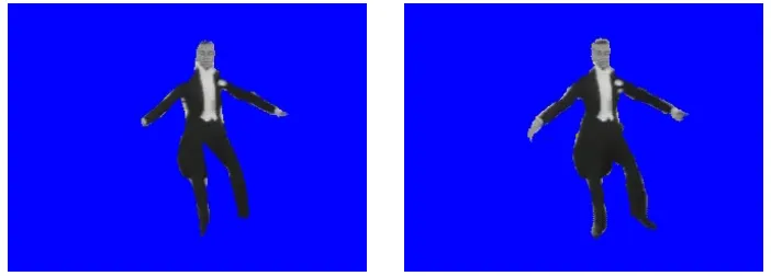 Figure 9: Left: automatic ﬁgure segmentation. Right: manually reﬁned segmentation.
