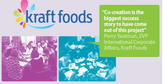 Fig. 5.  Kraft Food’s involvement with the Co-creator (Source: Communispace July 2013)  