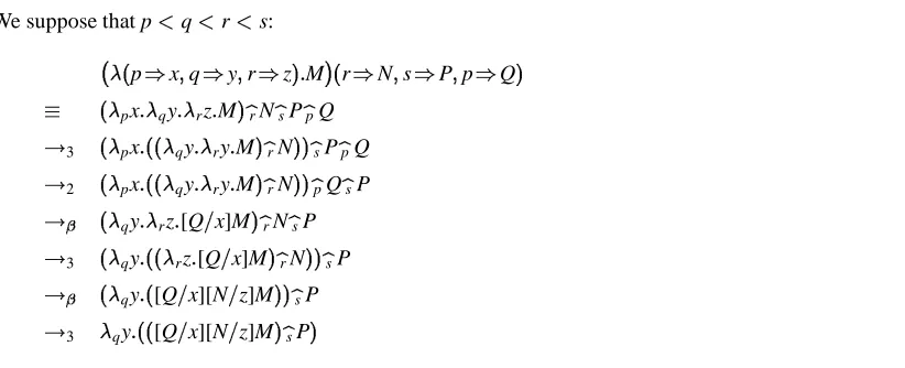 Figure 2. Example of reduction with symbolic labels