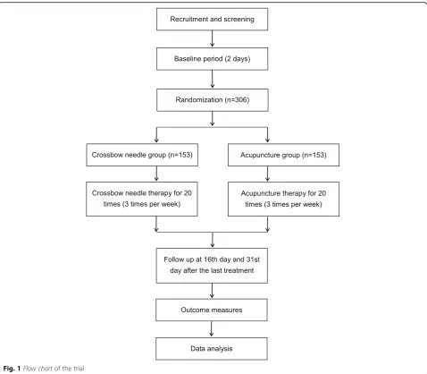 Fig. 1 Flow chart of the trial