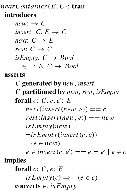 Figure 2: Sample LSL Speciﬁcation