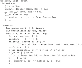 Figure 26: bag.lsl fragment