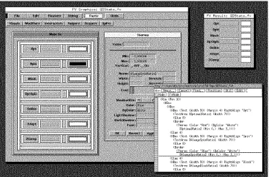 Figure 3: Constructing a view graphically using a multi-view editor.