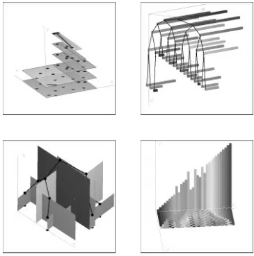 Figure 1: These snapshots are examples of the type of views for which ANIMfor3D is very well suited.Each view requires from 50 to 200 lines of code to produce
