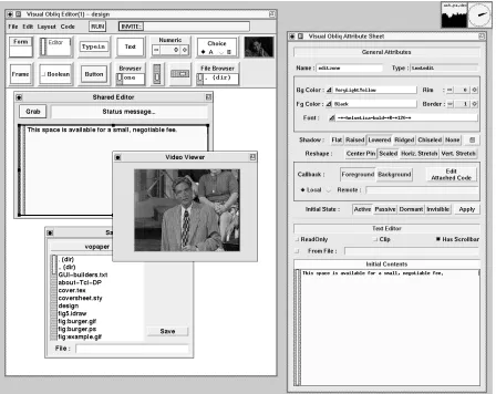Figure 1: The Visual Obliq GUI-builder.