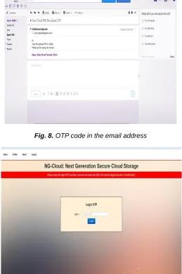Fig. 7.  correct OTP code  