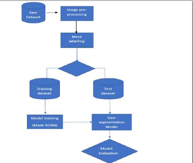 Figure 3.1 High level design of the Instance segmentation model  3.1   Business Understanding 