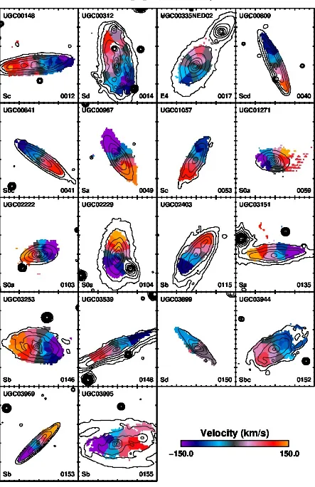 Fig. A.13 Stellar velocity maps from the CALIFA V1200 dataset.