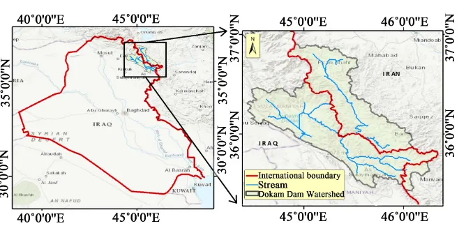 Figure 1. Location map for the study area. 