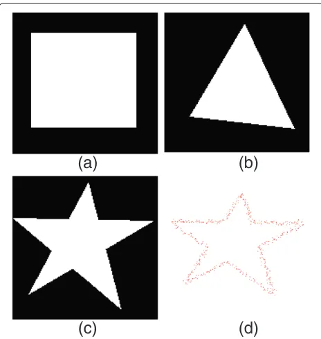 Figure 5 Images used to create the artificial dataset and arepresentative result of a degraded contour