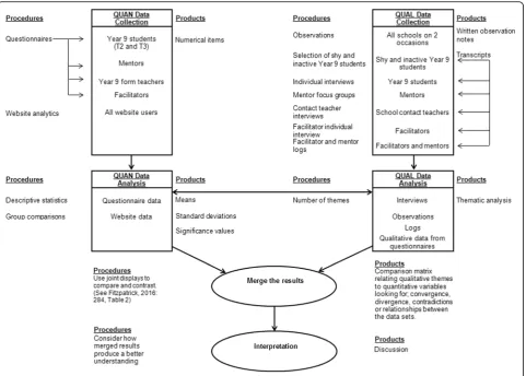 Fig. 5 Procedural diagram for the GoActive mixed methods process evaluation