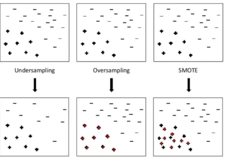 Figure 3.3 Imbalance removal techniques (Pozzolo, 2016) 